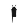 Racer Back Tank Top In Cotton (Black)