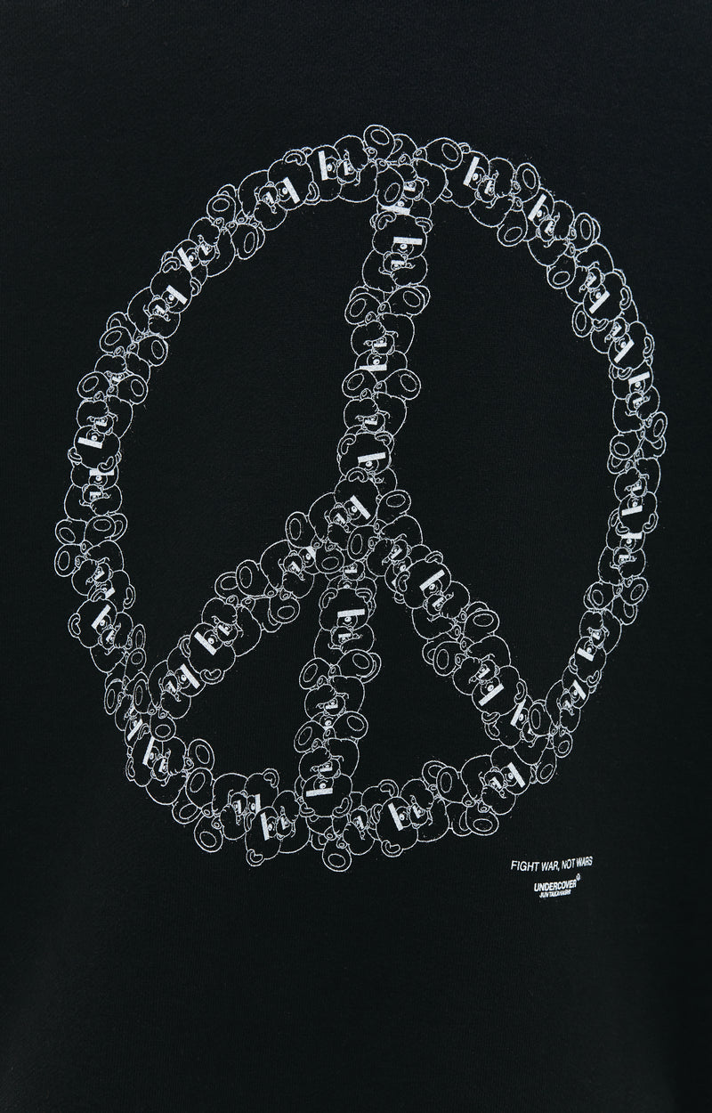 Peace Sign Sweatshirt in Black