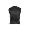 Zipper Tailored Vest (Black)