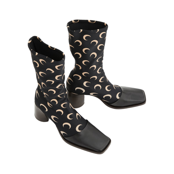 All Over Moon Ankle Boots (Black)