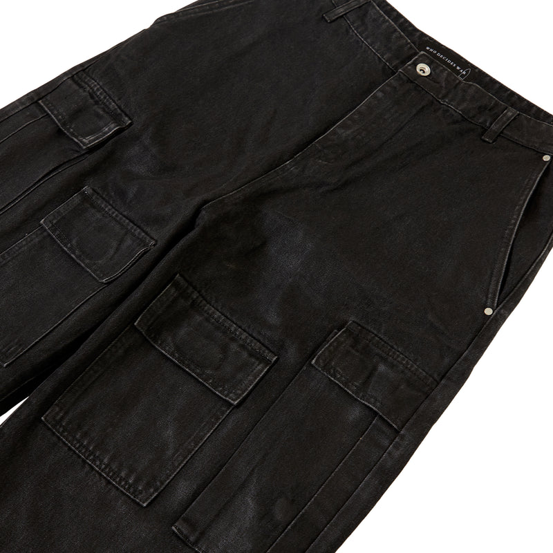 Waxed Cargo Pants (Coal)