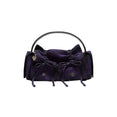 Multipocket Suede Shoulder Bag (Violet Purple)