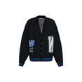 00 Glide Diag Vars Knit Cardigan (Black/White)