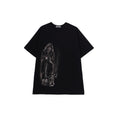 Cotton Single Jersey Round Neck Short Sleeve T-shirt (Black)