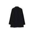 Chain Stitch Zip Opened Shirt (Black)