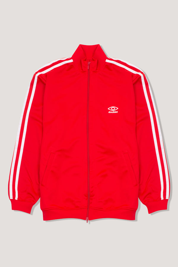 Striped Track Jacket (Red)
