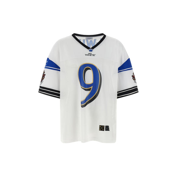Crown Sublmesh Football T-shirt (White/Blue)