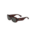 Oval Tortoiseshell Sunglasses (Havana/Grey)