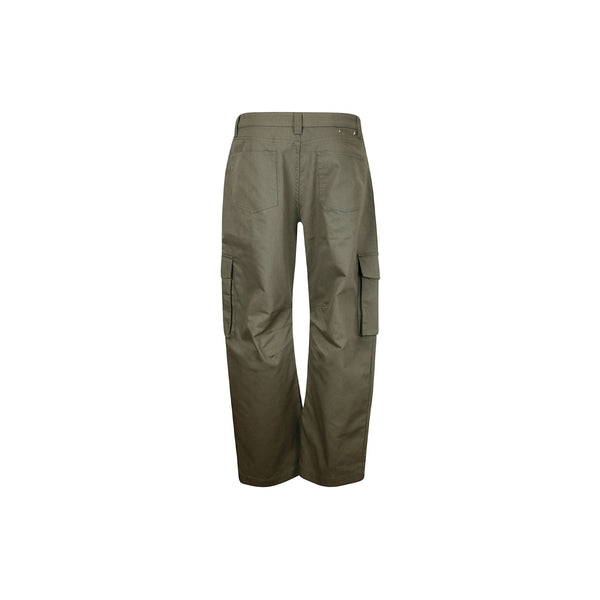 Wide Leg Cargo Pants (Ivy Green)