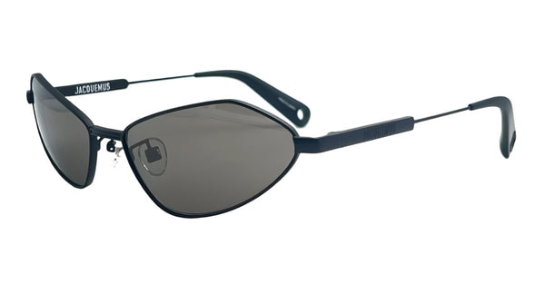 x Linda Farrow Bambino Metal Sunglasses (Matt Black/Grey)