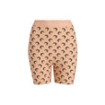 Moon Printed Jersey Biker Shorts (Tan)