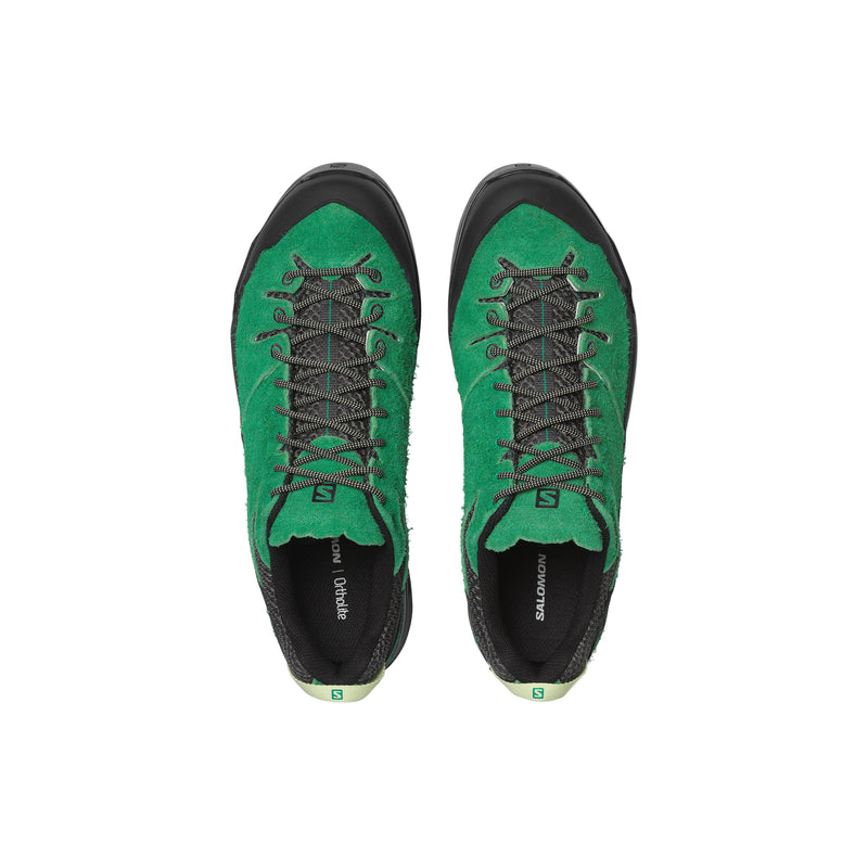 X-ALP Suede Sneakers (Black/Parakeet/Patina Green)