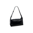 Smooth Leather Messenger Bag (Black)