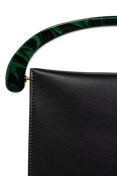 Medium Crisp Crossbody Bag (Black)