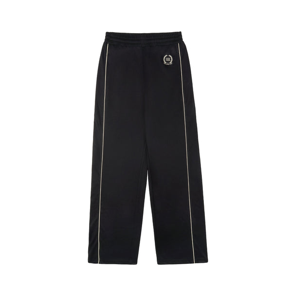 Golf Embroidered Track Pants (Black/Cream)