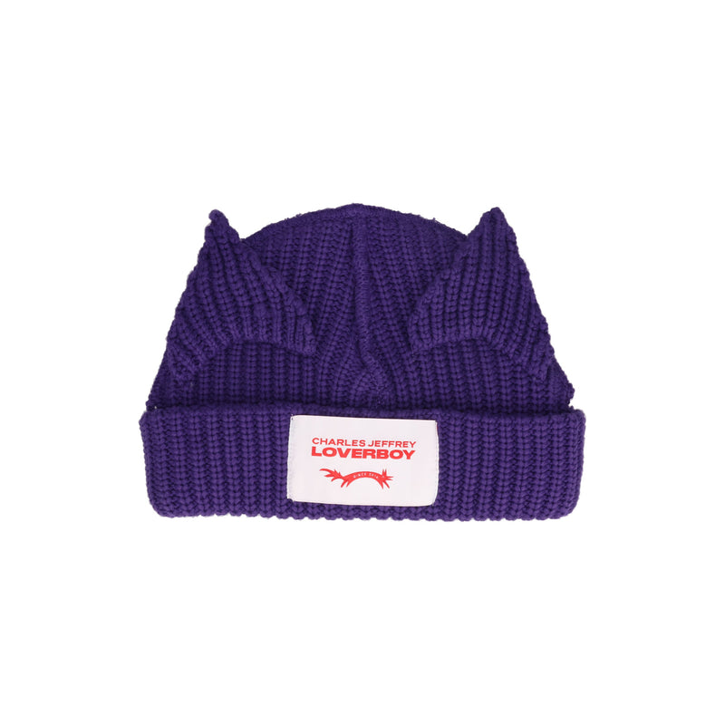 Chunky Ears Beanie (Purple)