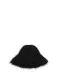 Wild Puffy Knit Bucket Hat (Black)