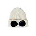 Extrafine Merino Wool Goggle Beanie (Gauze White)