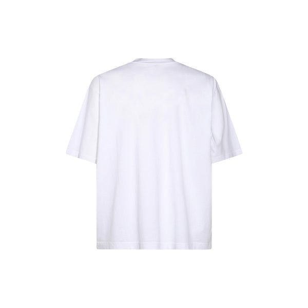 T-shirt With Crinkled Marni Logo (LilyWhite)