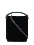 Micro Crossbody Velvet Crisp Bag (Black)