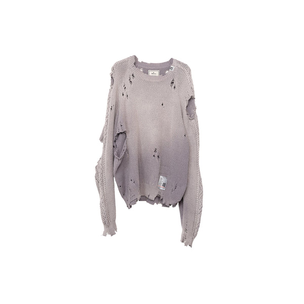 Sun Faded Knit Pullover (Purple)