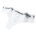 Logo Cotton Thong (White)