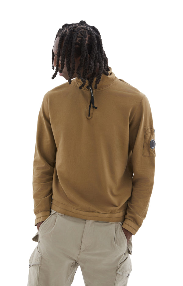 Light Fleece Zipped Sweatshirt (Butternut)