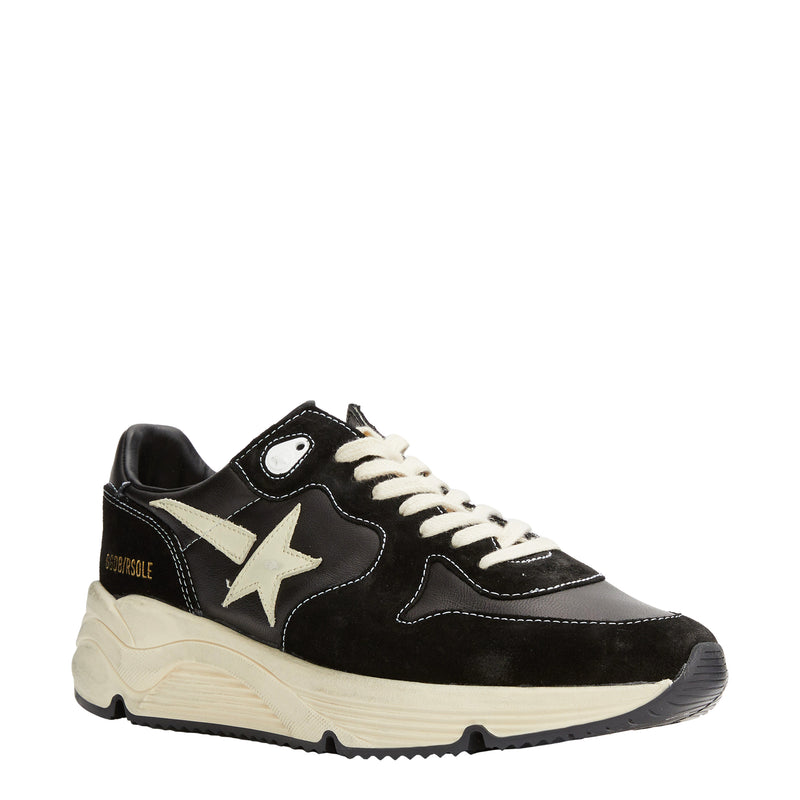 Running Nappa Leather Sneakers (Black)