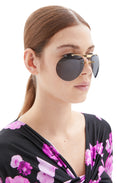 Clip On Aviator Sunglasses (Black)