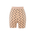 Moon Printed Jersey Biker Shorts (Tan)