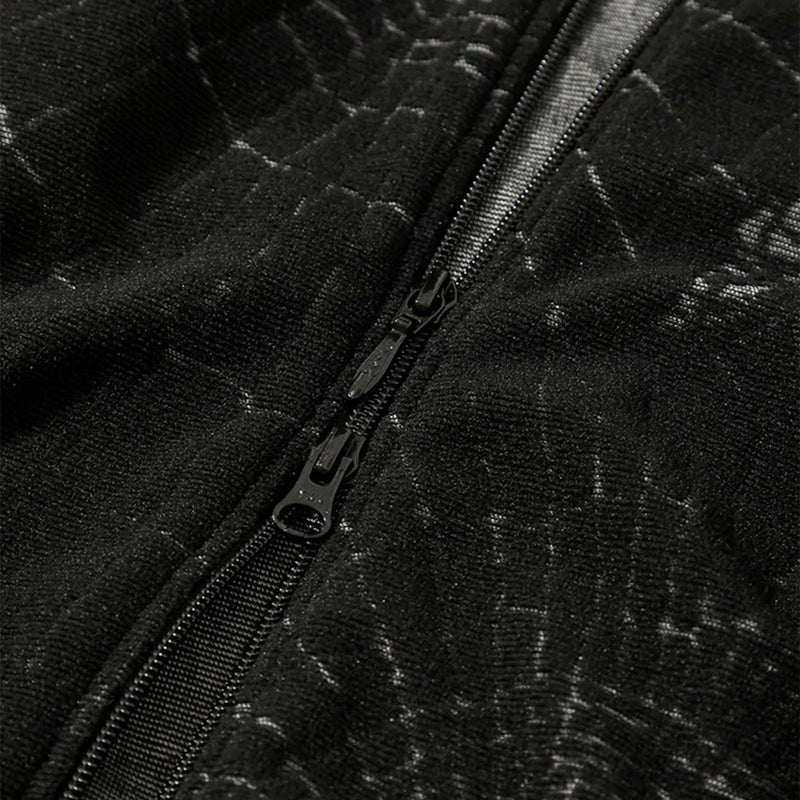 Rib Collar Track Jacket (Black)