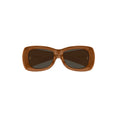 Oversized Pillowed Sunglasses (Brown)