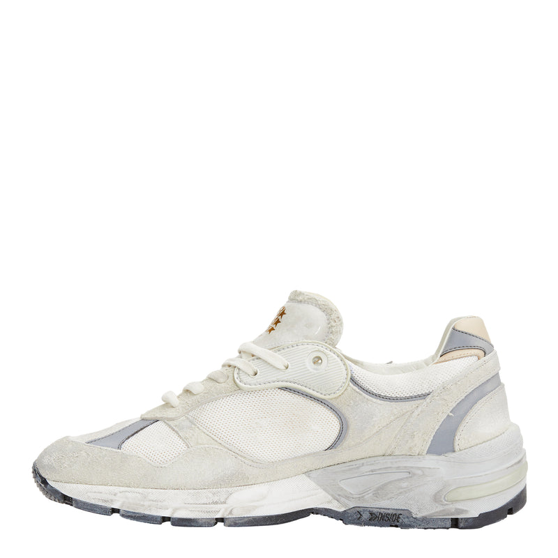 Women's Running Dad Sneakers (White/Silver)