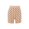 Moon Printed Jersey Biker Shorts (Tan)