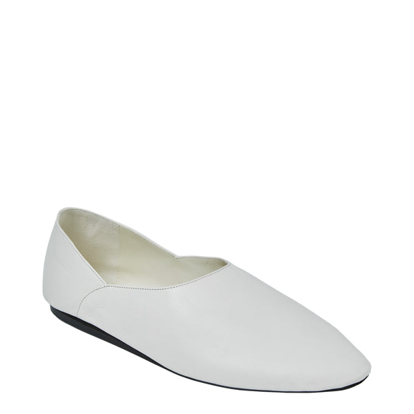 Leather Ballet Shoes (White)