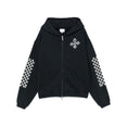 Cross Logo Zip-up Hoodie (Vintage Black)