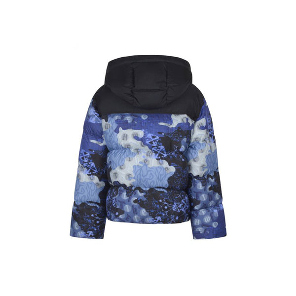 Rip Down Puffer Jacket (Camouflage/Black)