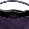 Multipocket Suede Shoulder Bag (Violet Purple)