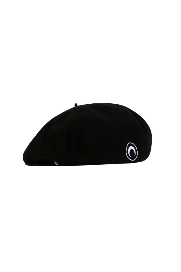 Embroidered French Beret (Black)