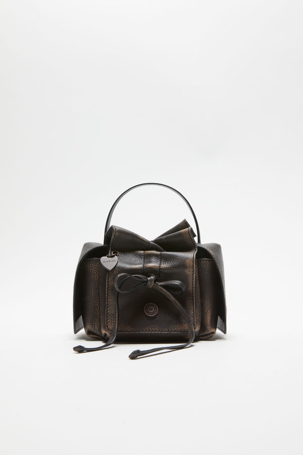 Multipocket Mini Bag (Dark  brown/beige)