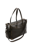 Women's Shoulder Bag (Dark Brown/Beige)