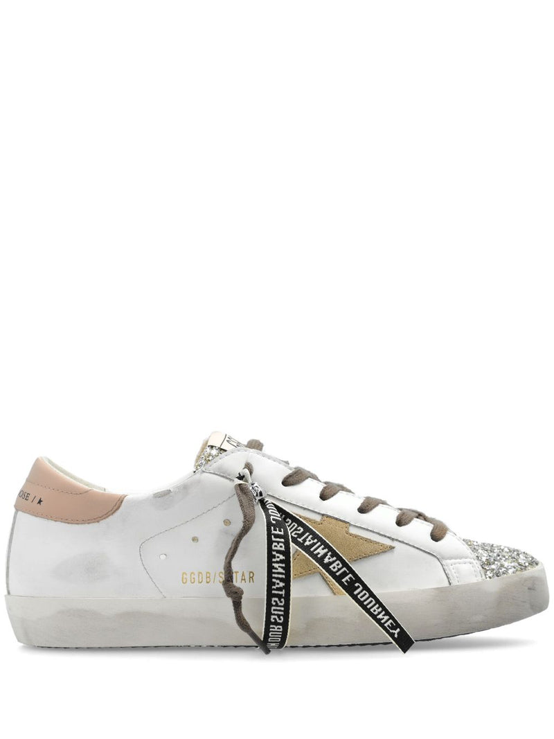 Women's Super Star Bio Sneakers(White/Platinum/Yellow/Pink)