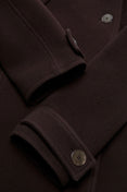 Wool Duffle Coat (Dark Brown)