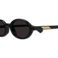 Oval Sunglasses (Black/Grey)