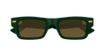 Dizzy Square Sunglasses (Green)