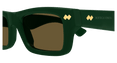 Dizzy Square Sunglasses (Green)