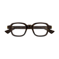 Squared Shape Eyeglasses (Havana/Transparent)