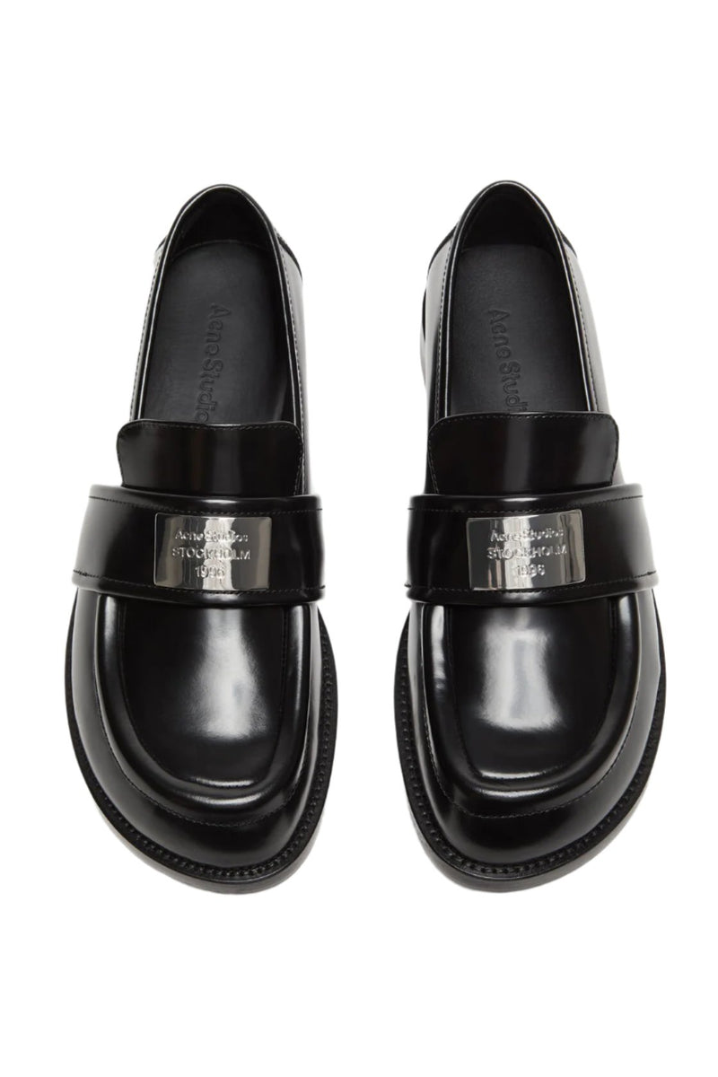 Leather Loafers (Black)