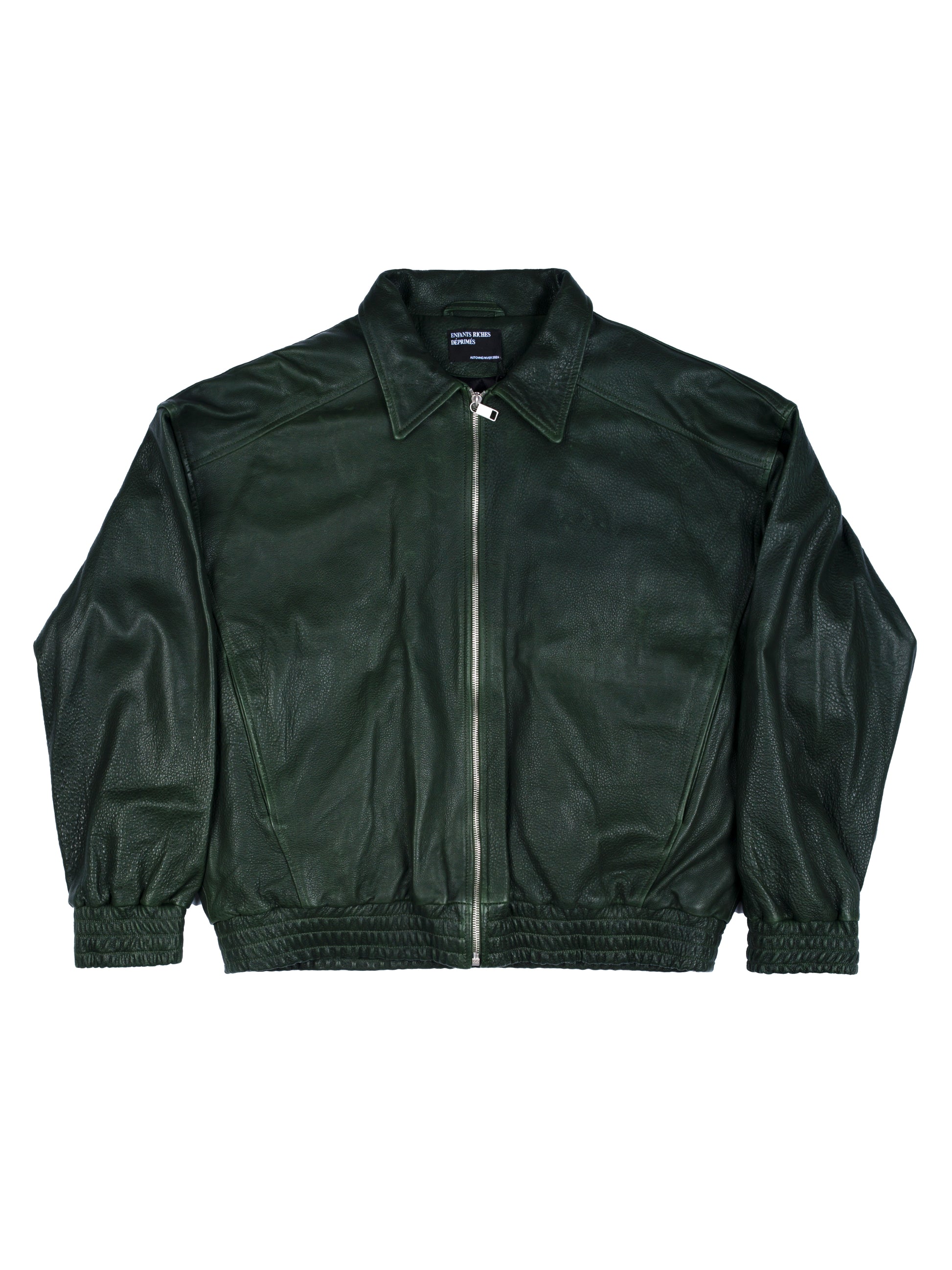 Painter's Wives Leather Library Jacket (Dark Green)