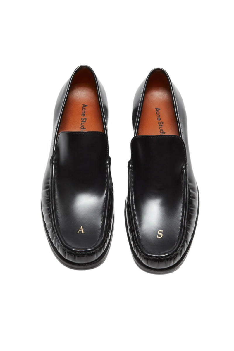 Leather Loafers (Black)